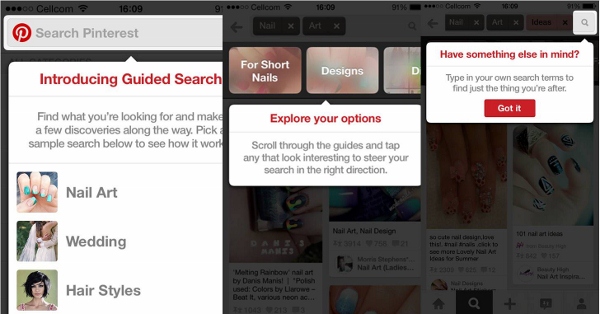 pinterest new guide search
