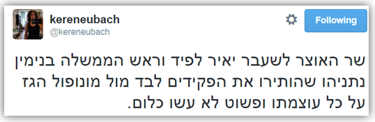 יאיר לפיד - מונופול הגז ברשת