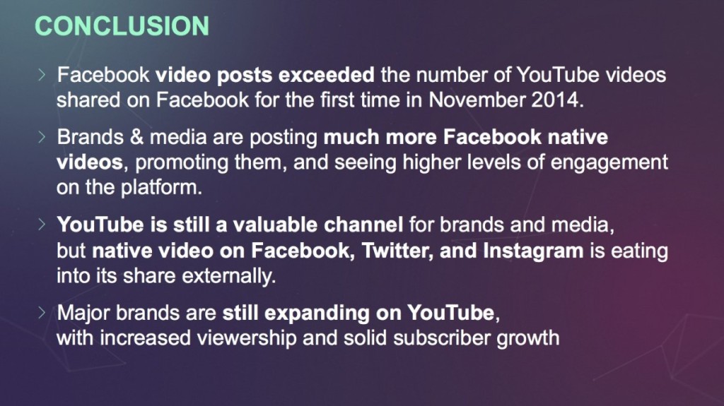 YouTube הוא עדיין מסיבי ונשאר גדול מפייסבוק - לעת עתה . אבל וידאו פייסבוק צומח מהר יותר